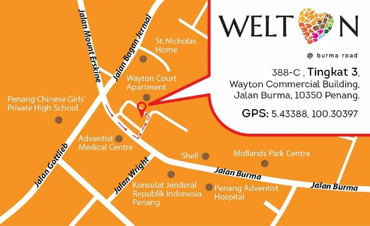 Welton Room Near Gurney Jalan Burma Georgetown 民宿